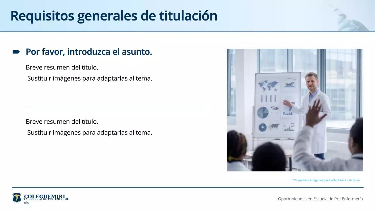 guía de invitación al programa azul de enfermería profesional