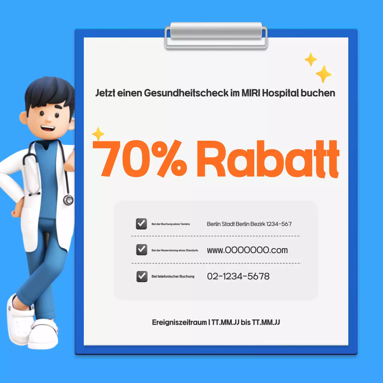 Ein Leitfaden für die einfache nationale Gesundheitskampagne von Blue