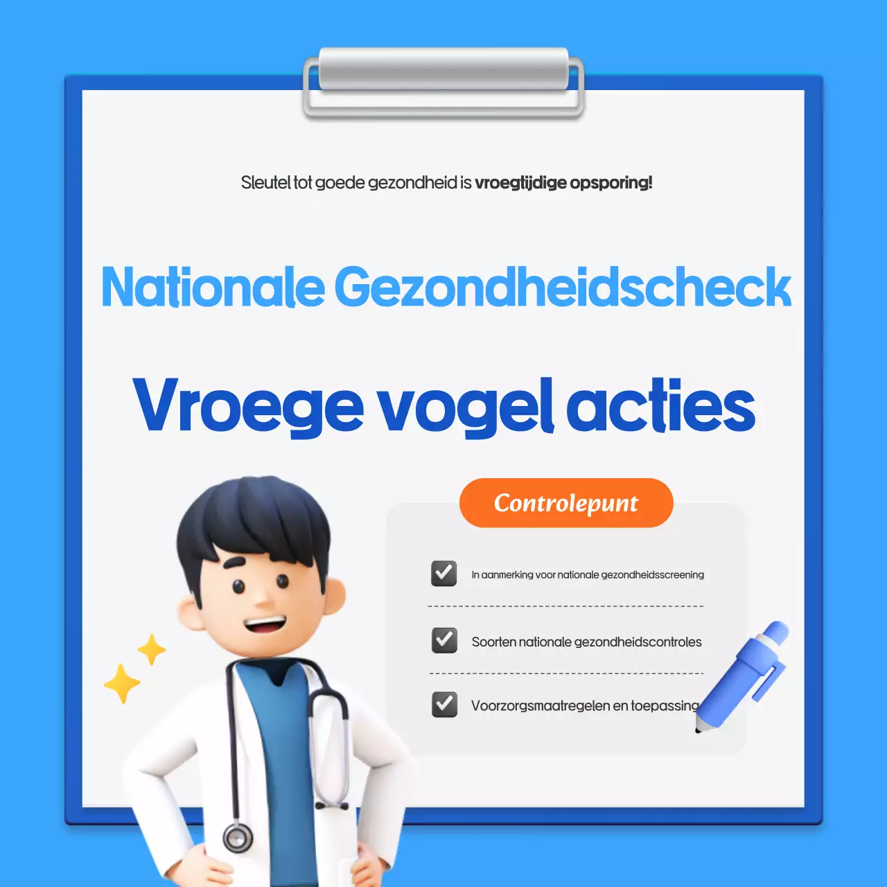 Een handleiding voor Blue's eenvoudige nationale gezondheidscheck-campagne