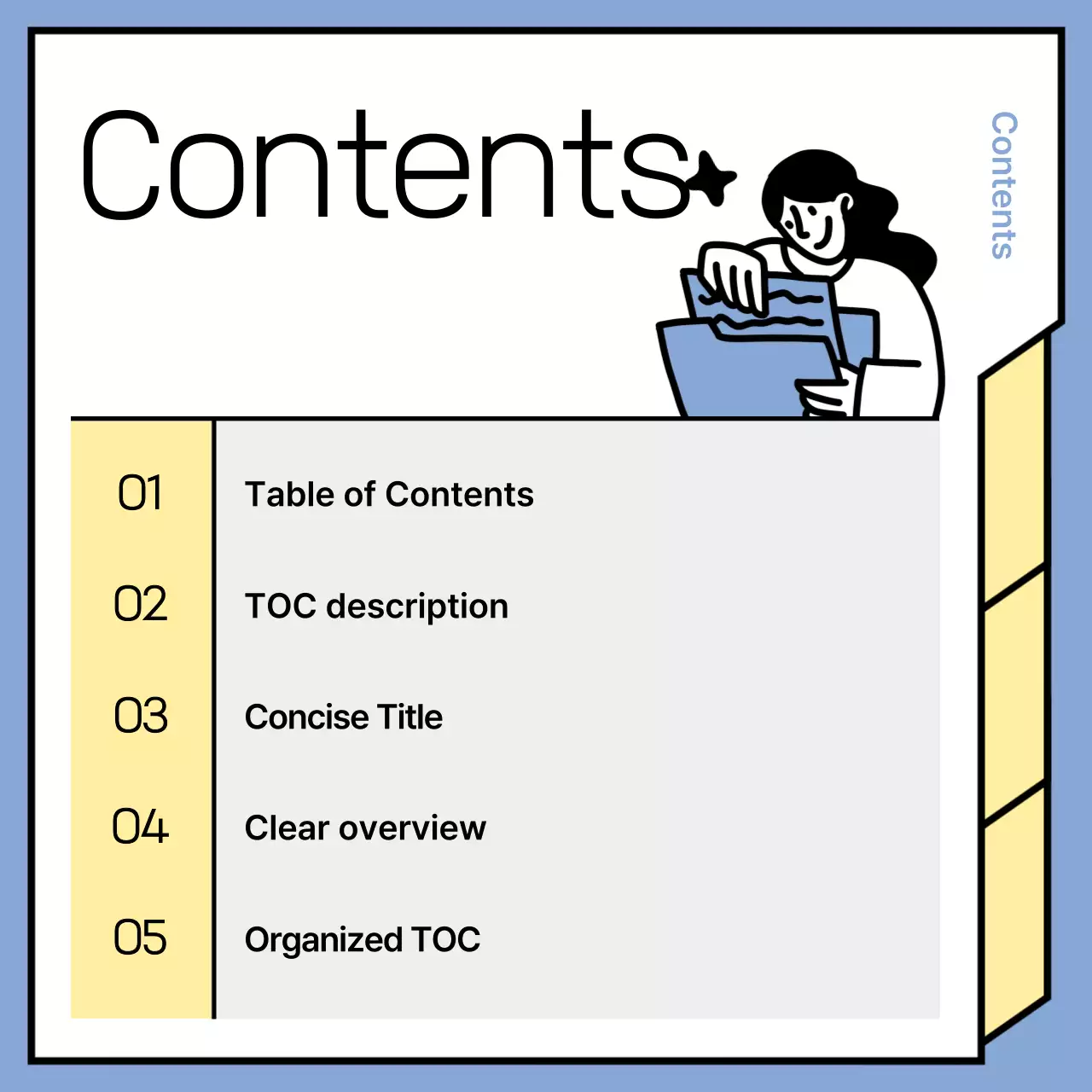 Anúncios de notícias minimalistas em azul claro