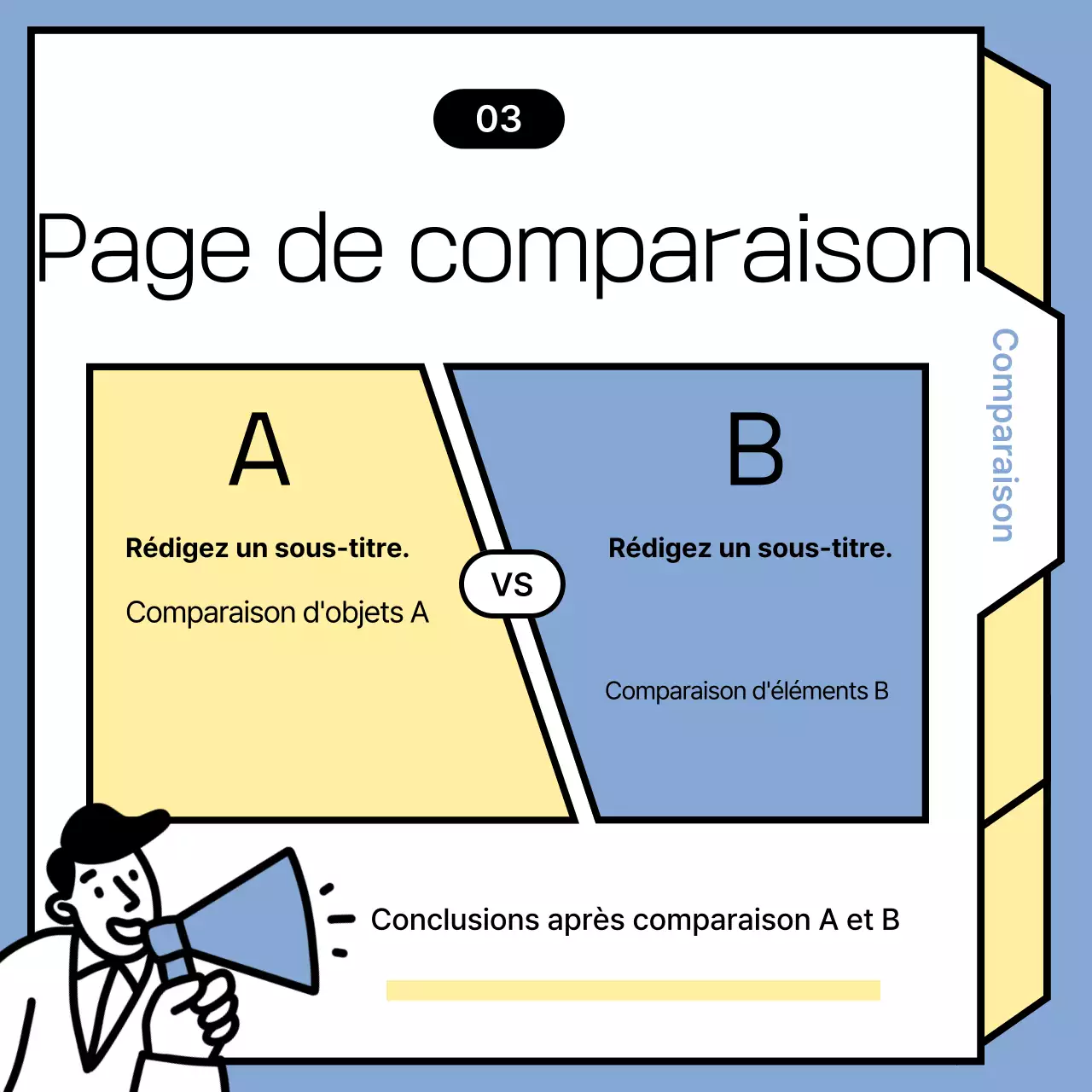 Annonces de nouvelles minimalistes en bleu clair
