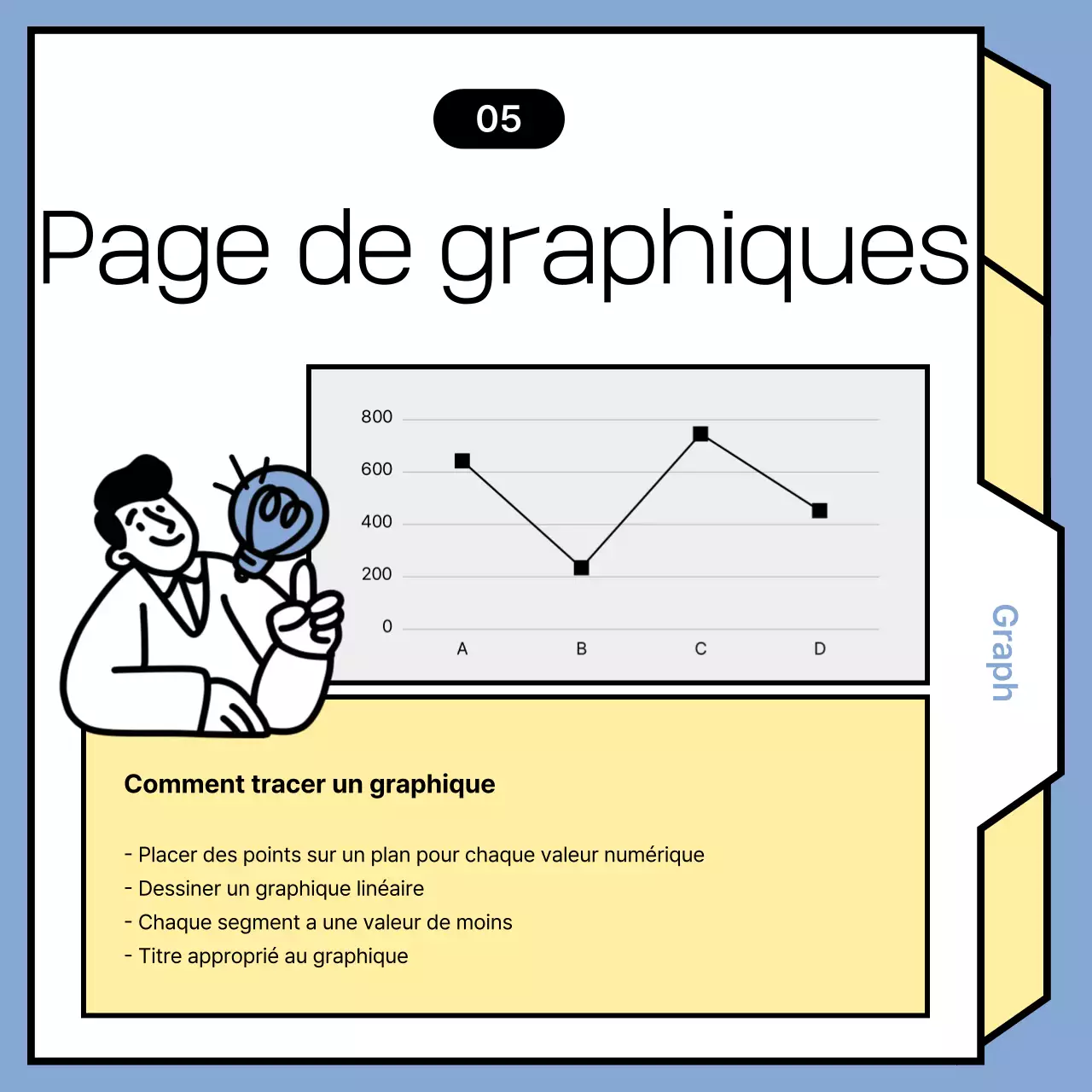 Annonces de nouvelles minimalistes en bleu clair