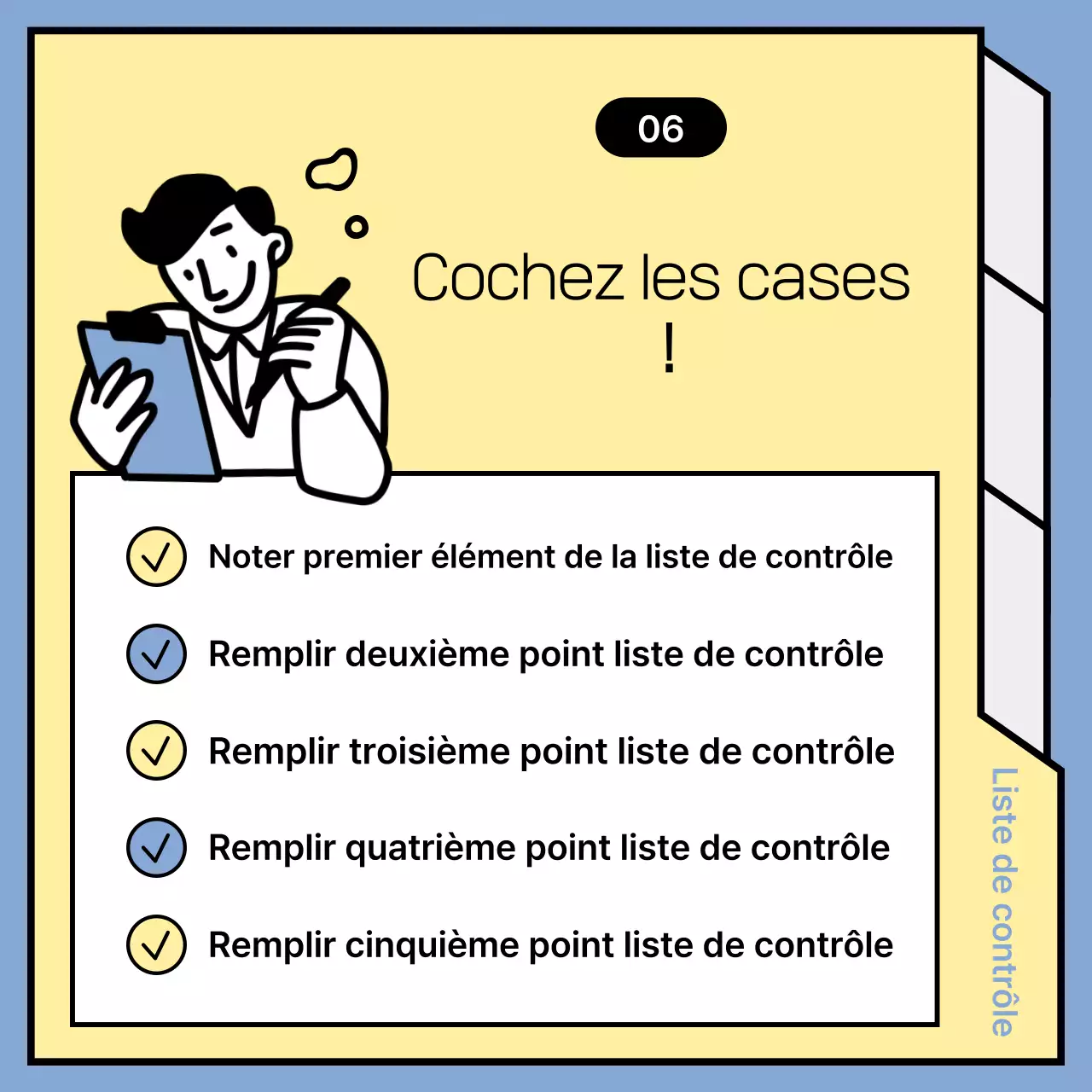 Annonces de nouvelles minimalistes en bleu clair