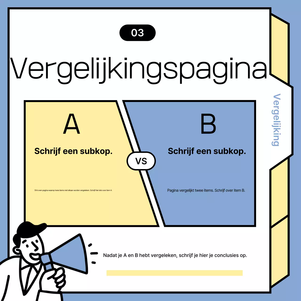 Lichtblauwe minimalistische nieuwsberichten