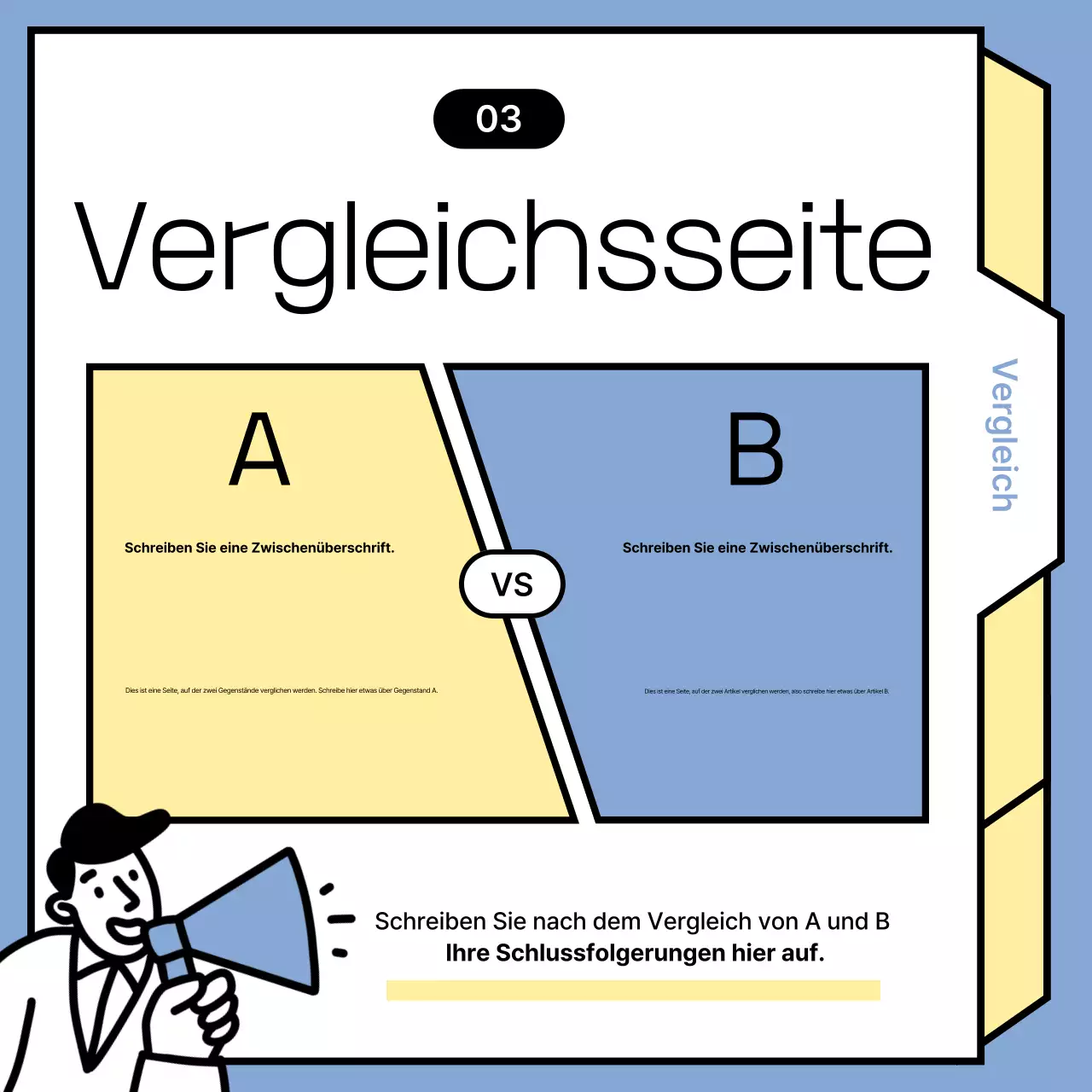 Hellblaue minimalistische Nachrichtenankündigungen