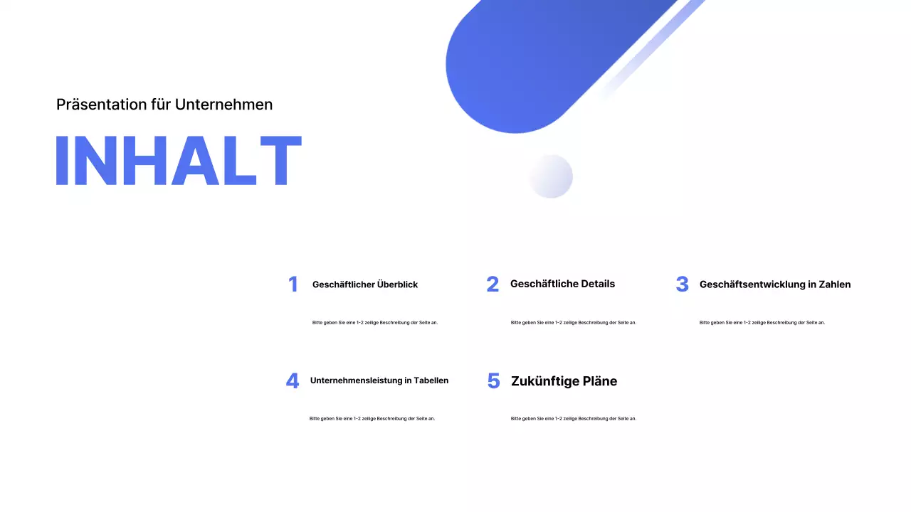 Blue Modern Business Report Analytics