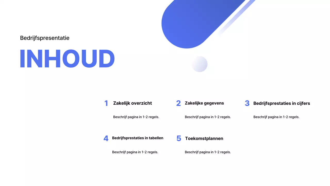 Blauw Modern Zakelijk Rapport Analytics