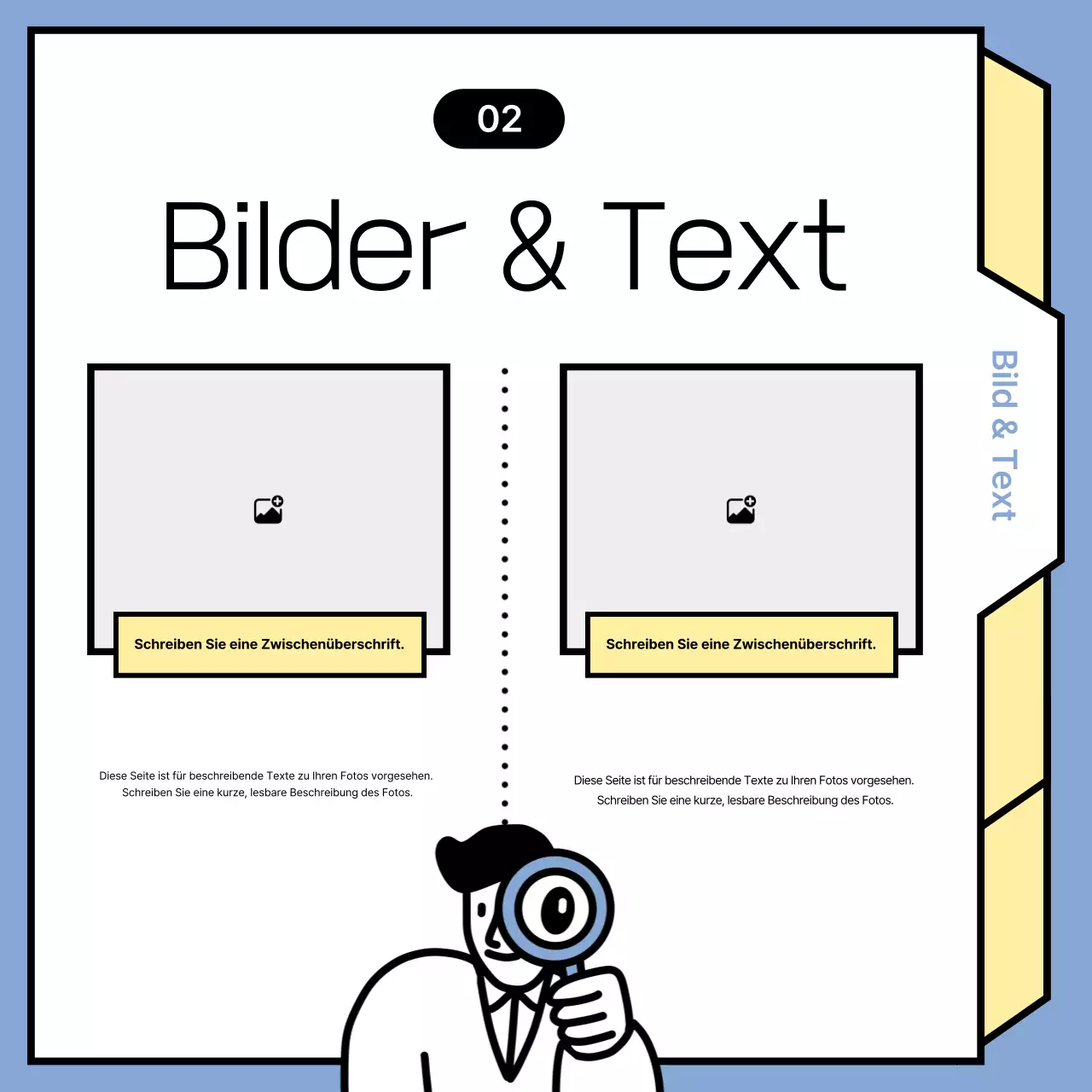 Hellblaue minimalistische Nachrichtenankündigungen