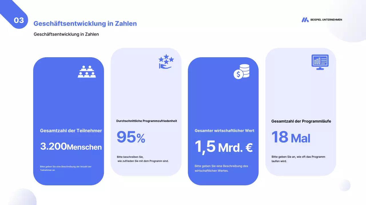 Blue Modern Business Report Analytics