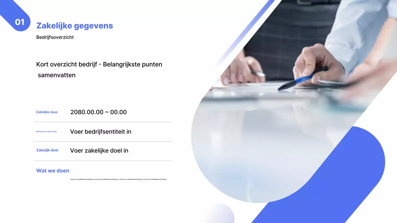Blauw Modern Zakelijk Rapport Analytics
