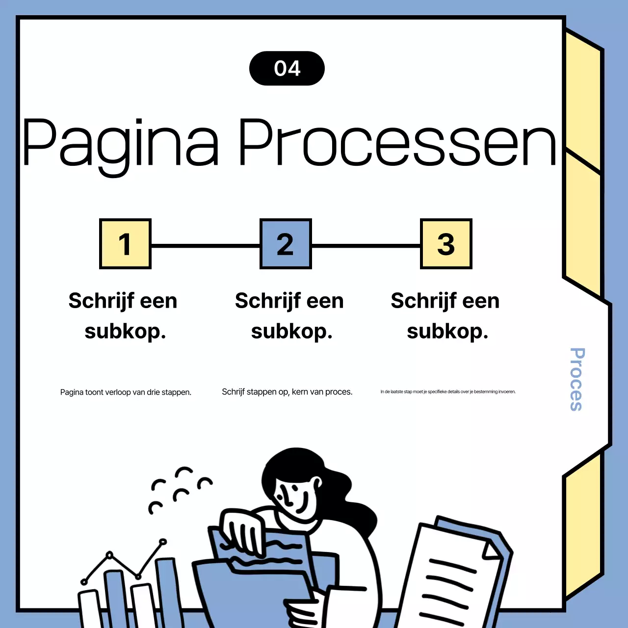 Lichtblauwe minimalistische nieuwsberichten