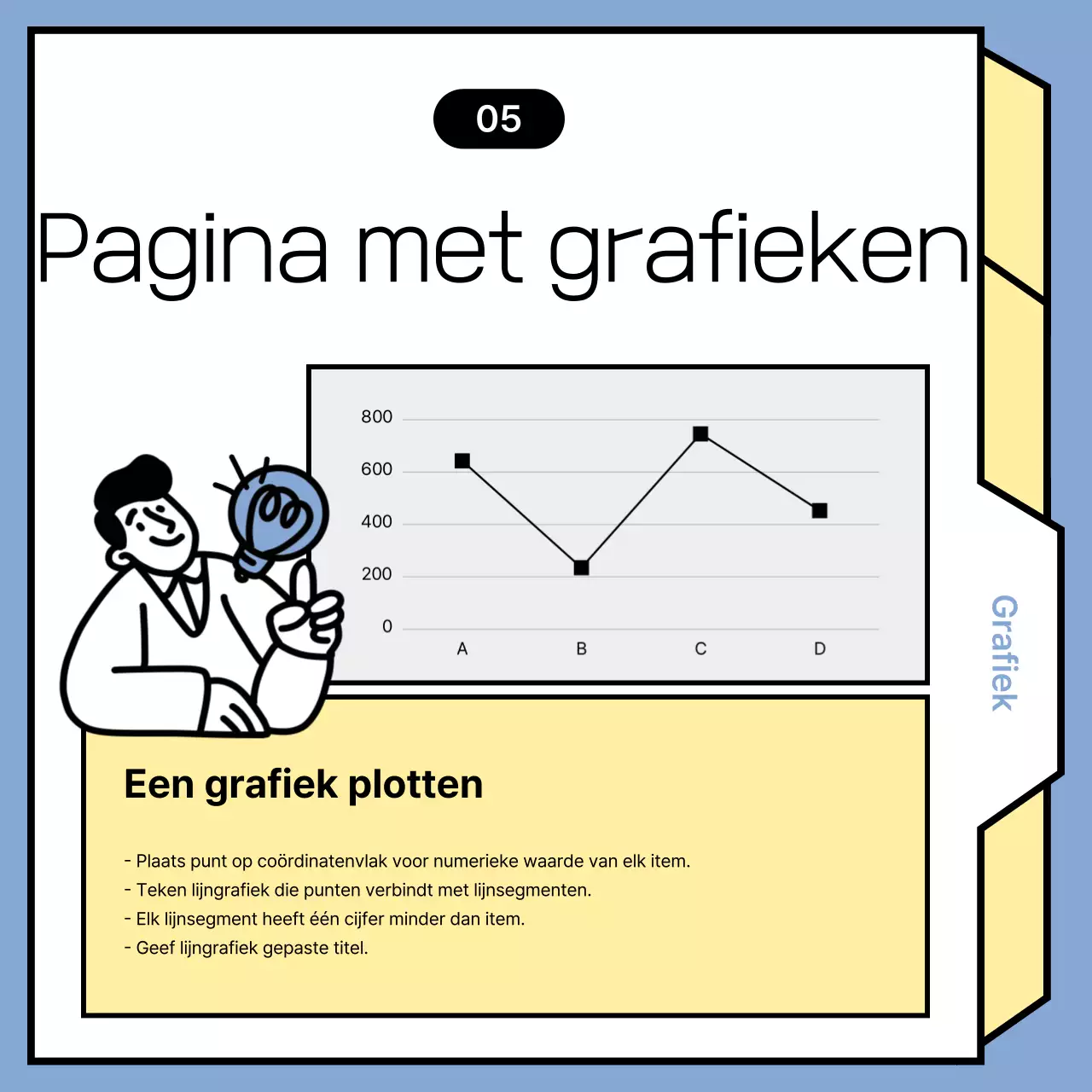 Lichtblauwe minimalistische nieuwsberichten