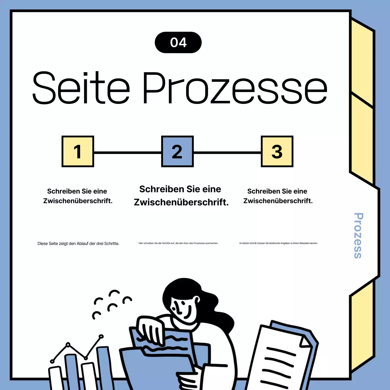 Hellblaue minimalistische Nachrichtenankündigungen