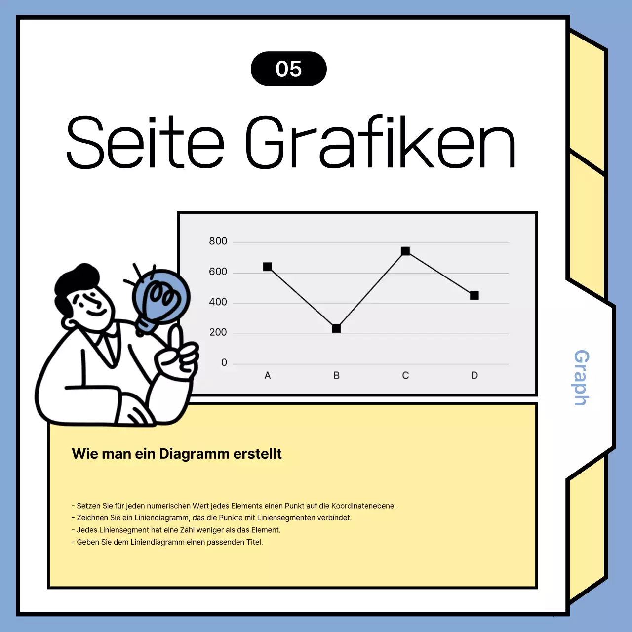 Hellblaue minimalistische Nachrichtenankündigungen