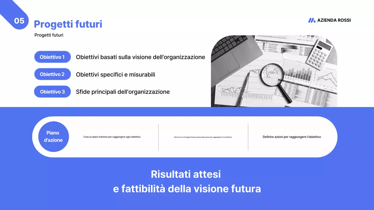 Blue Modern Business Report Analytics