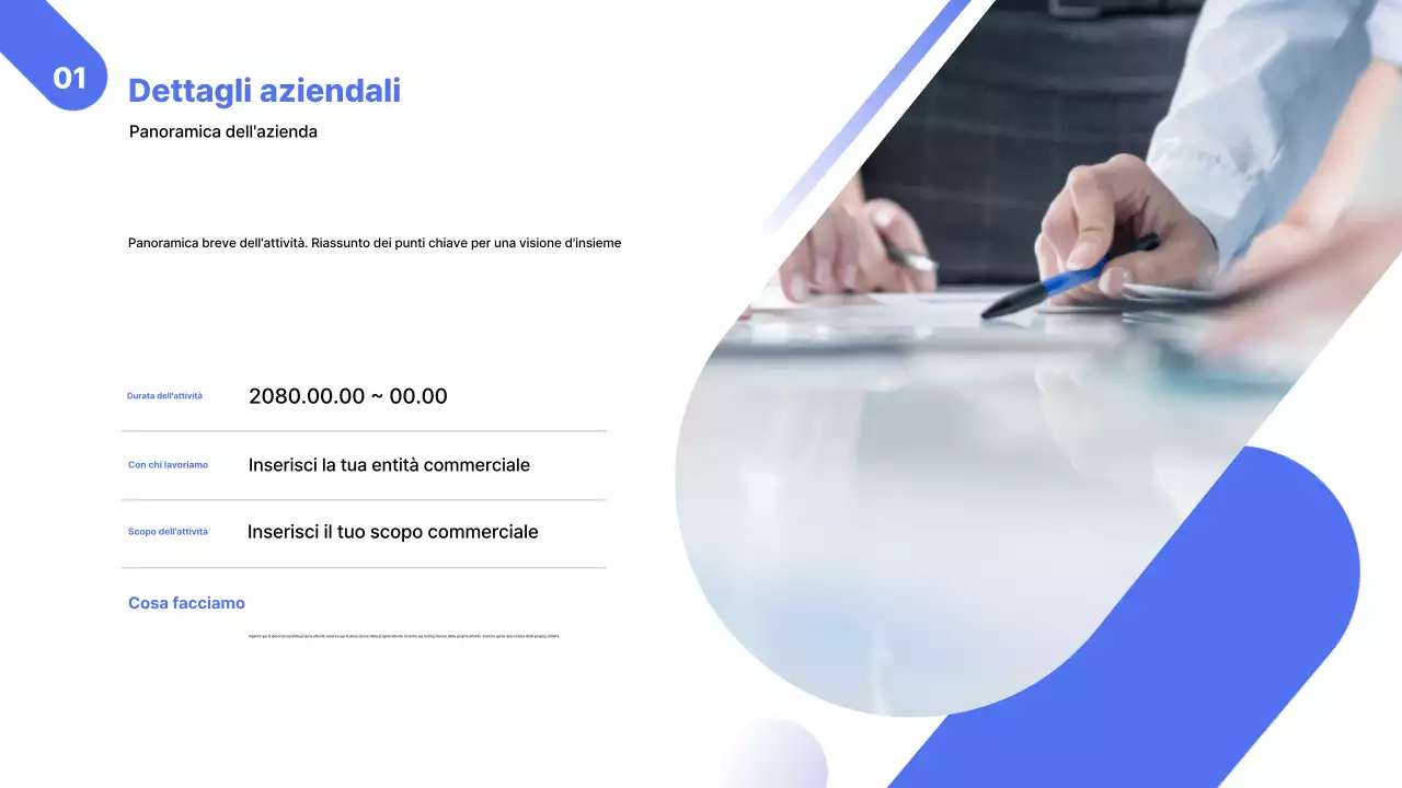 Blue Modern Business Report Analytics