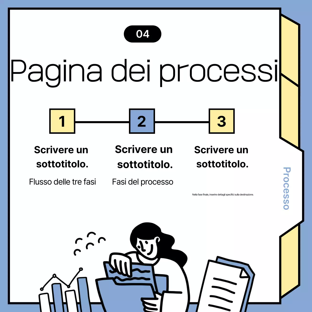 Annunci minimalisti di notizie in azzurro