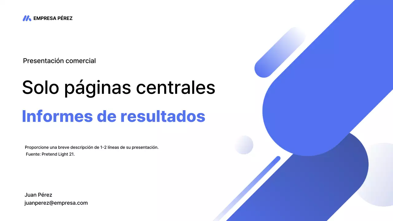 Blue Modern Business Report Analytics