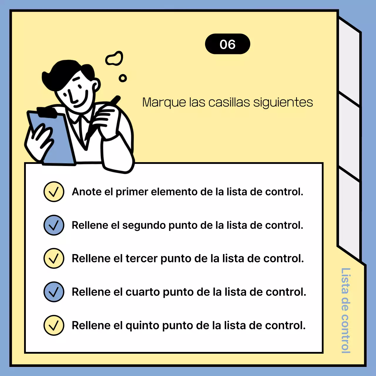 Anuncios de noticias minimalistas en azul claro