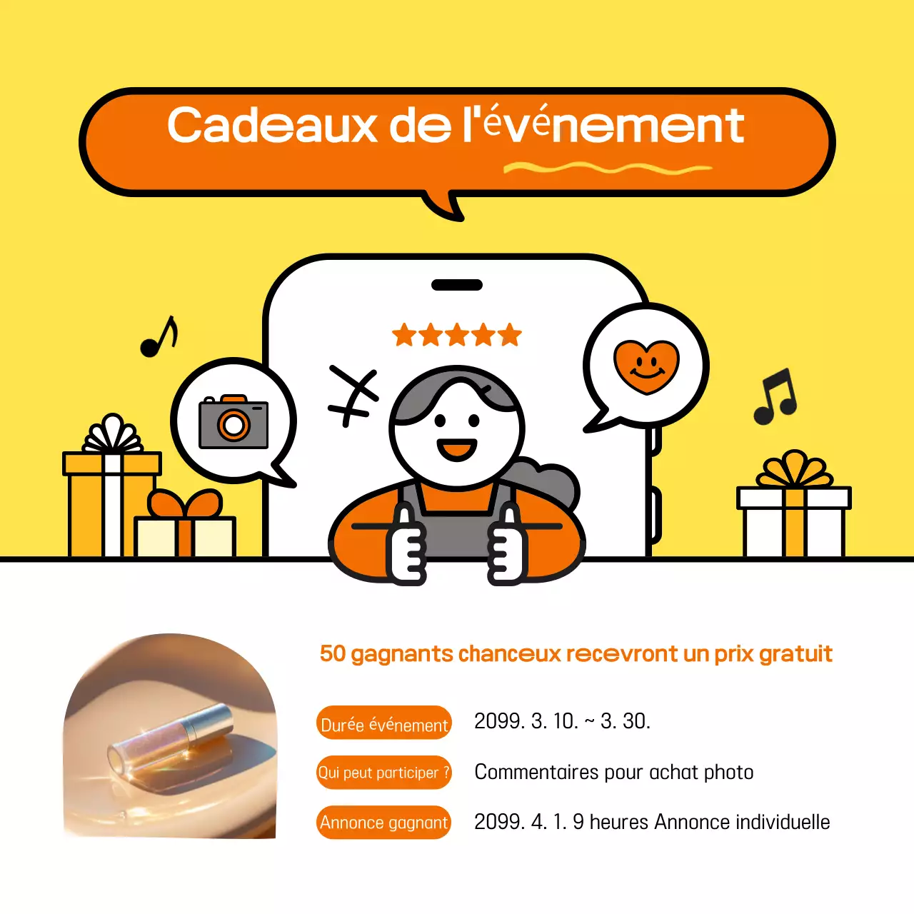 Yellow Simple Back to School Event (événement de rentrée scolaire)