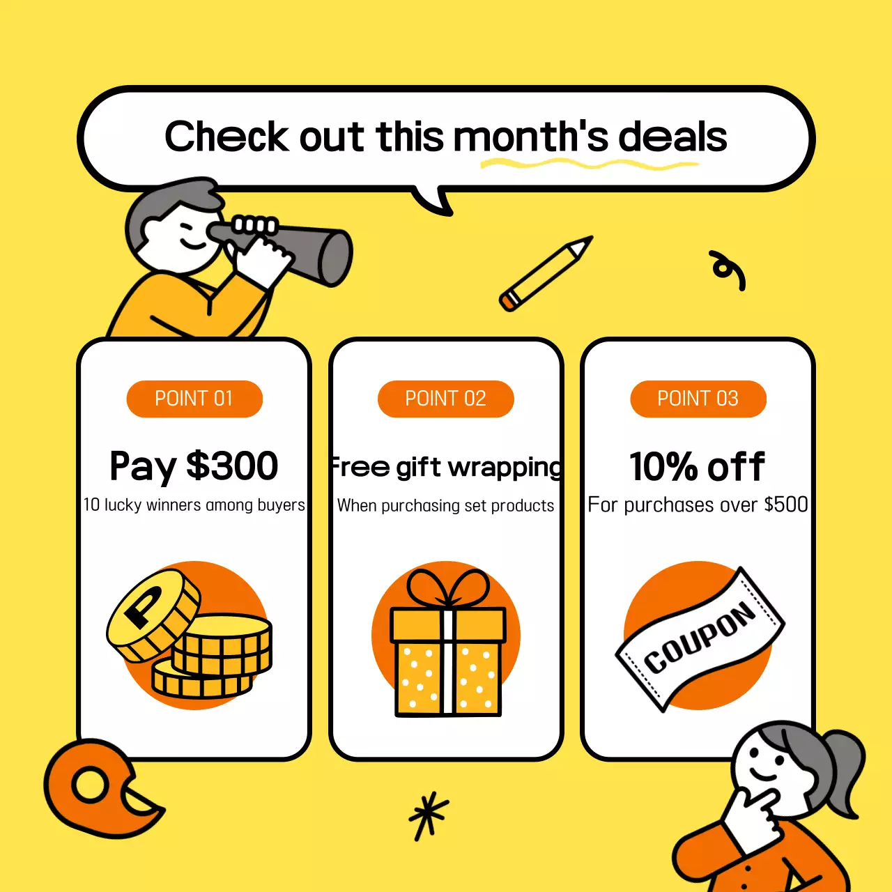 Yellow Simple Back-to-School Event