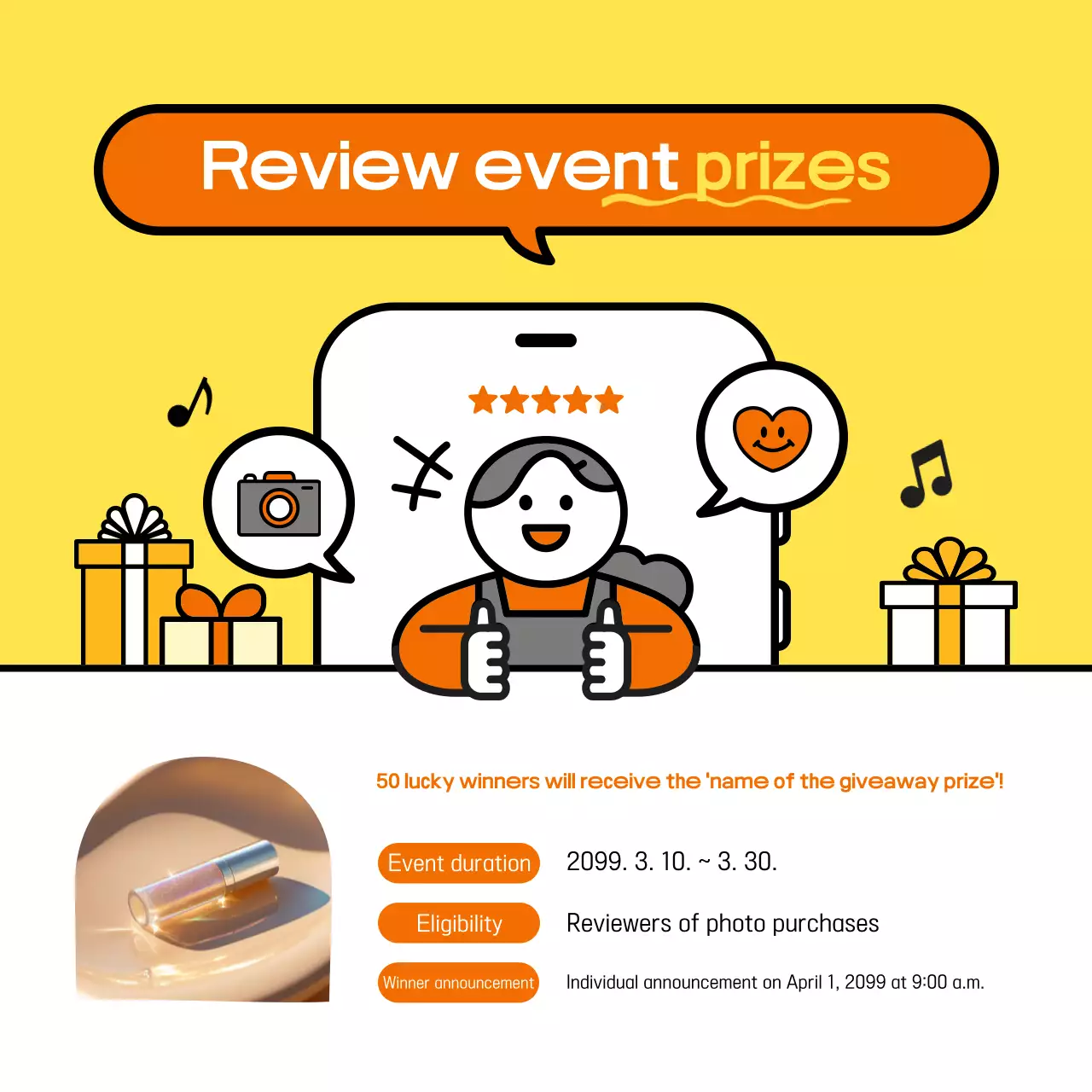 Yellow Simple Back-to-School Event