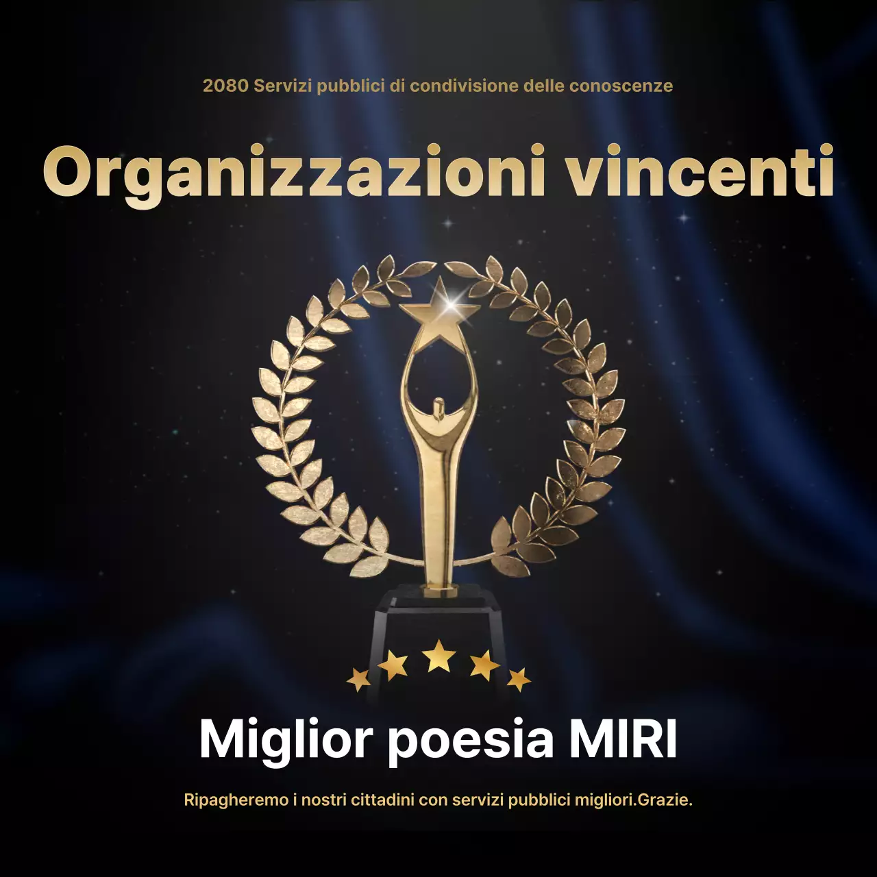 Targa nera per premi avanzati