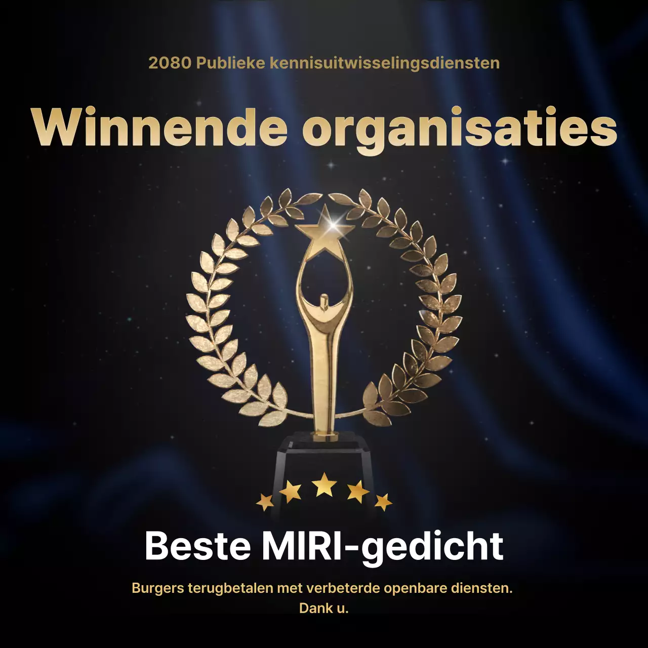 Zwarte Awards Plaquette voor gevorderden