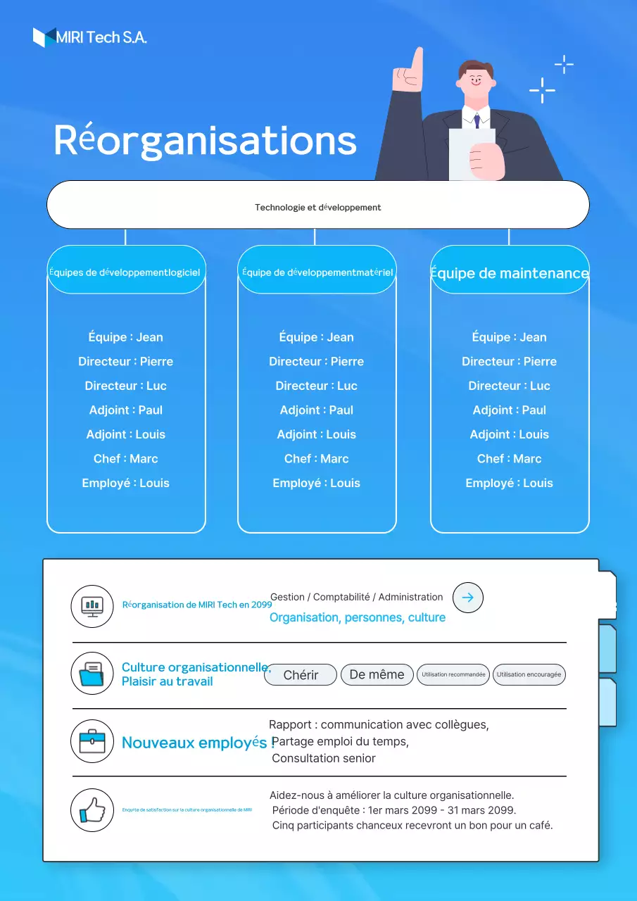 Guide de réorganisation Blue Modern