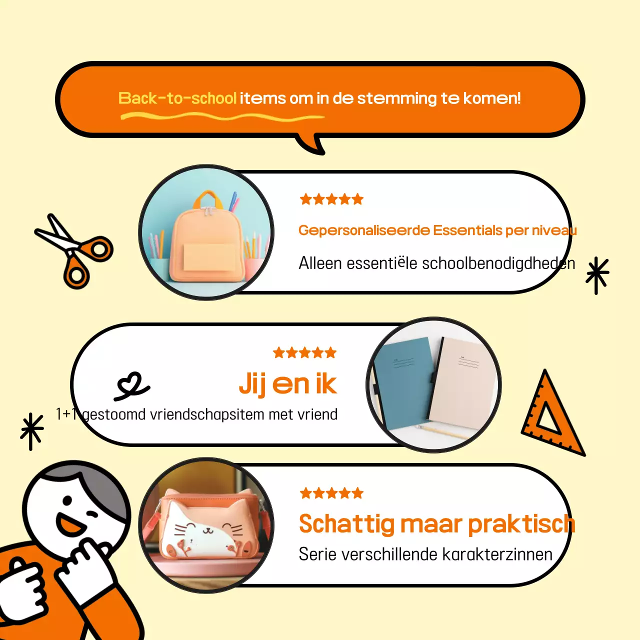 Geel Eenvoudig Terug Naar School Evenement