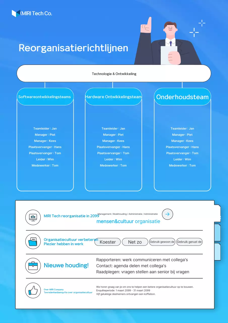 Blue Modern reorganisatiegids