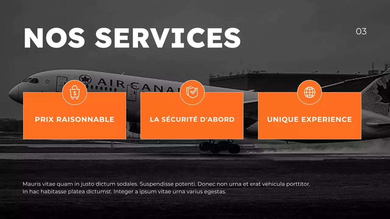 Présentation de la promotion de l'agence de voyage