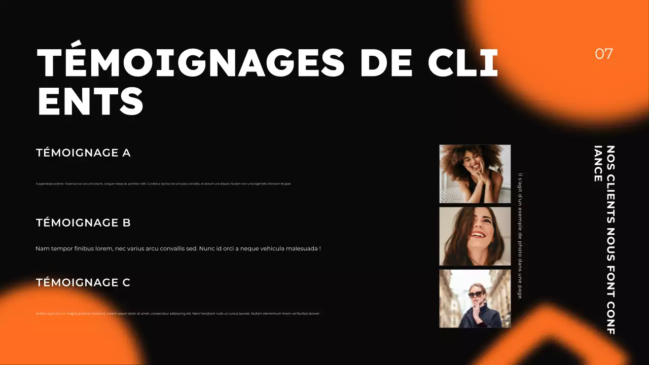 Présentation de la promotion de l'agence de voyage