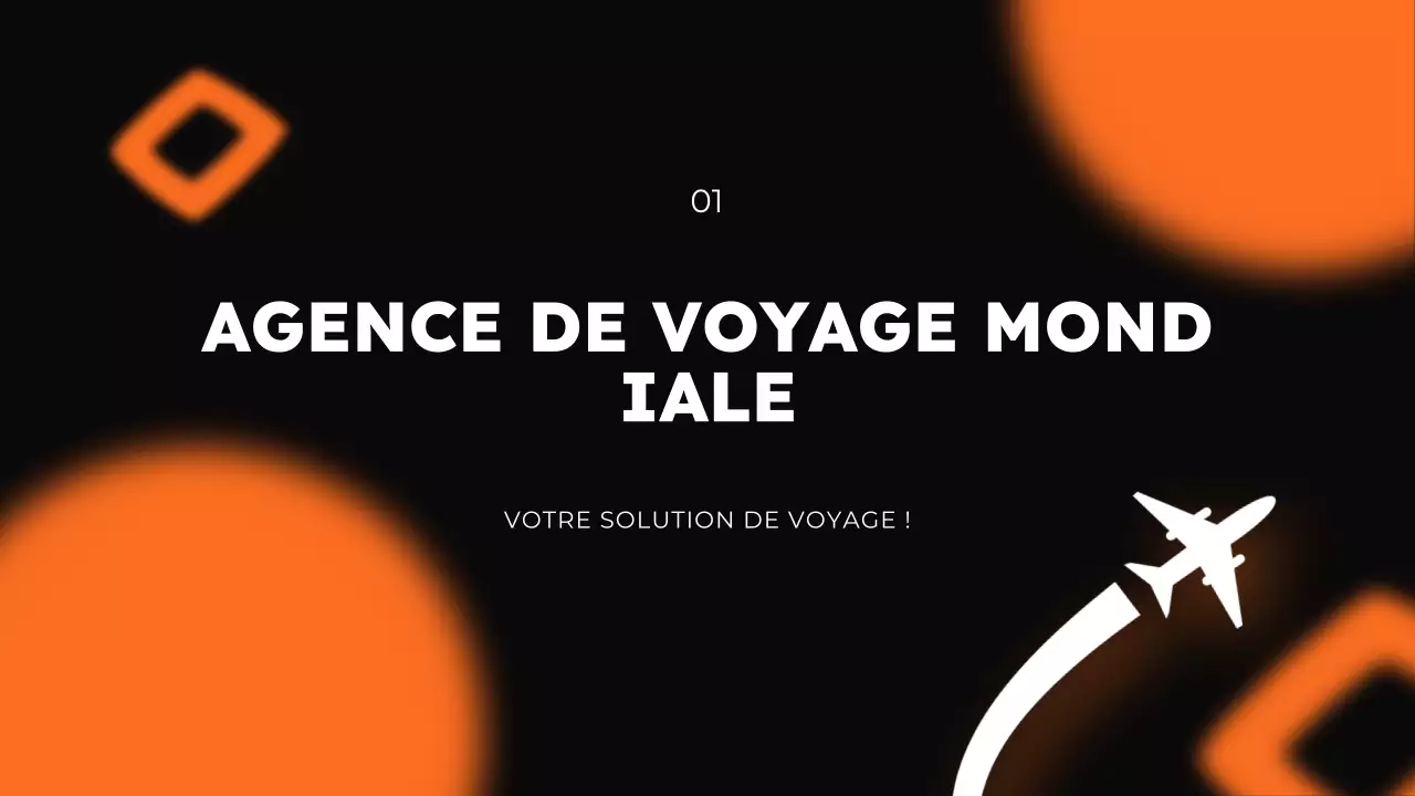 Présentation de la promotion de l'agence de voyage