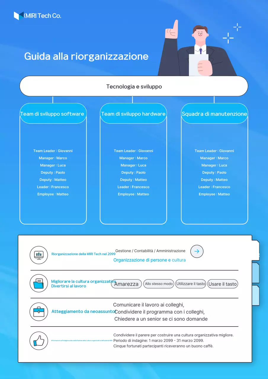 Guida alla riorganizzazione Blue Modern