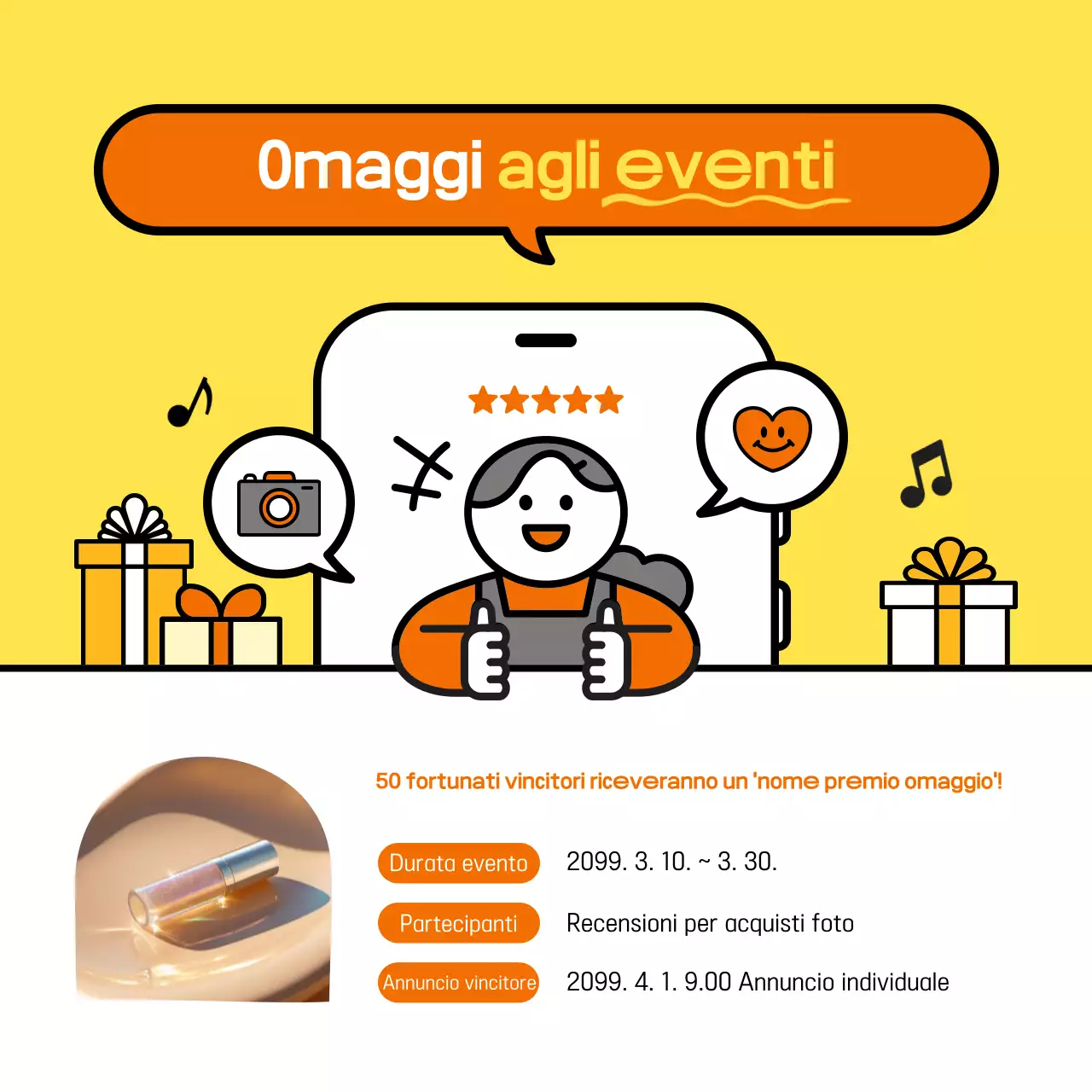 Evento giallo semplice per il ritorno a scuola