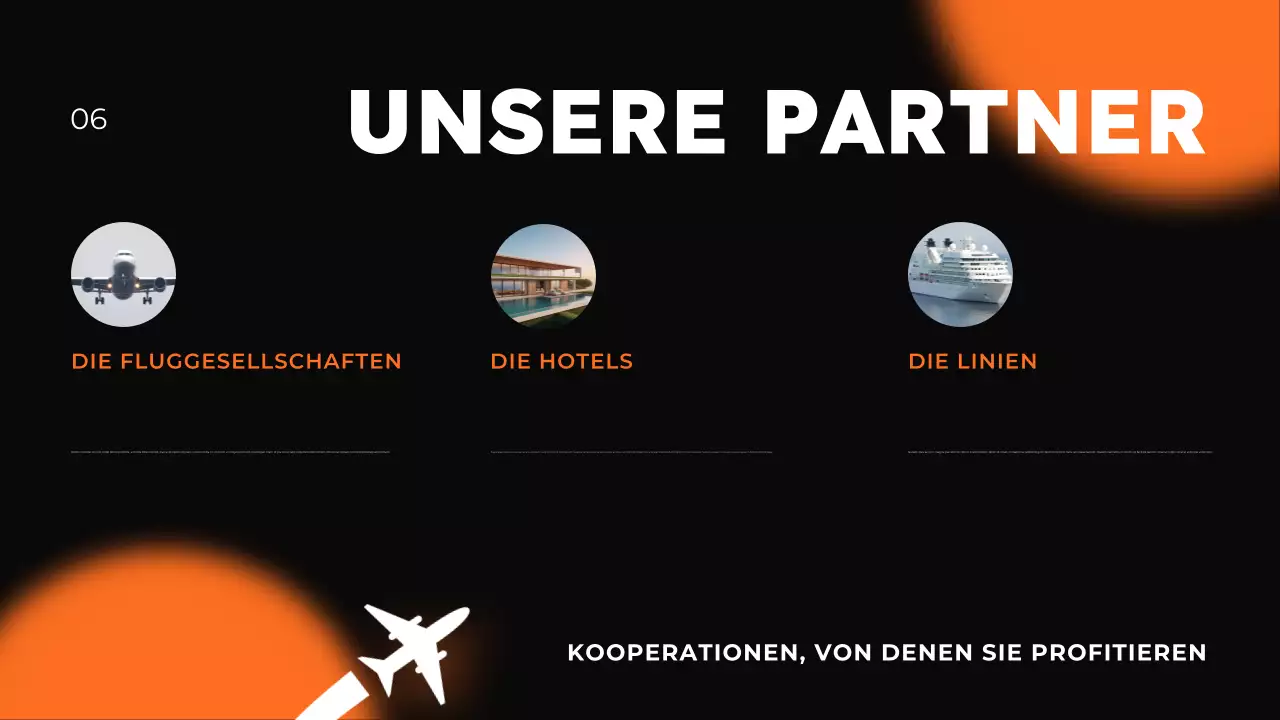 Präsentation zur Förderung von Reisebüros