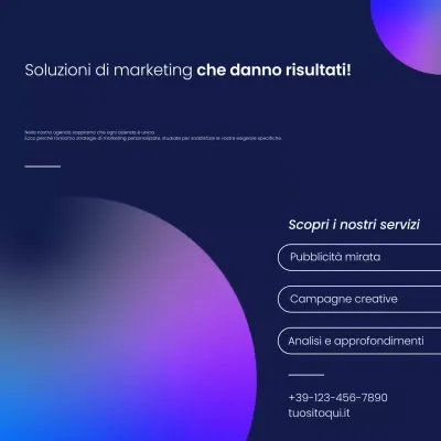 promozione di marketing moderno a gradiente