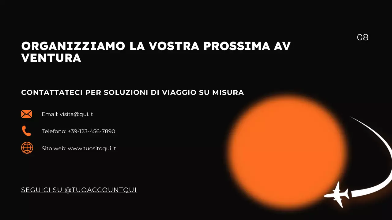 Presentazione della promozione delle agenzie di viaggio