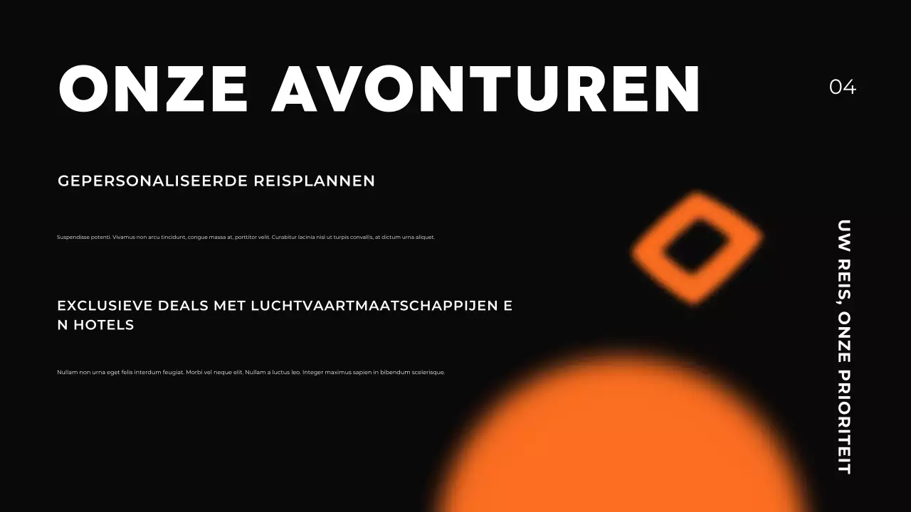 Reisbureau Promotie Presentatie