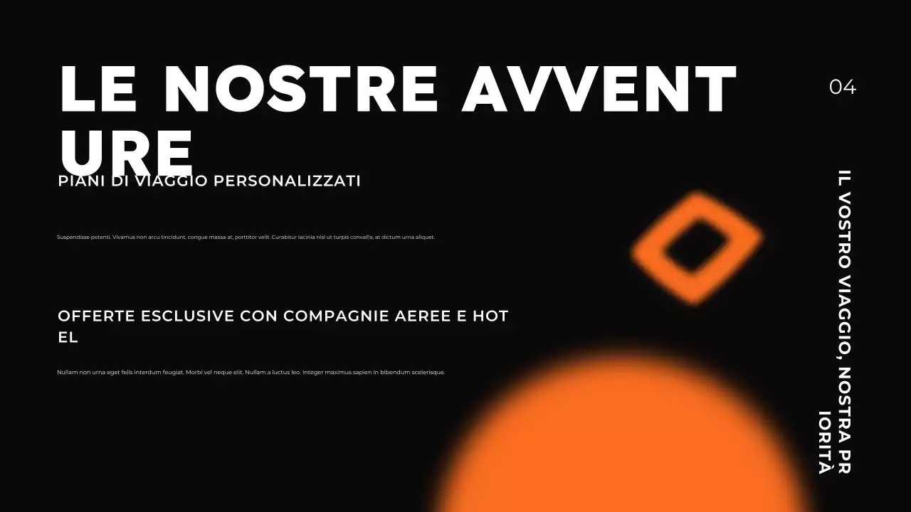 Presentazione della promozione delle agenzie di viaggio