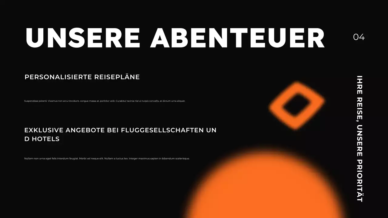 Präsentation zur Förderung von Reisebüros