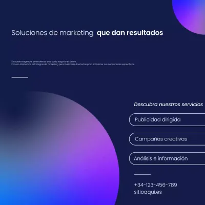 gradiente moderno promoción de marketing