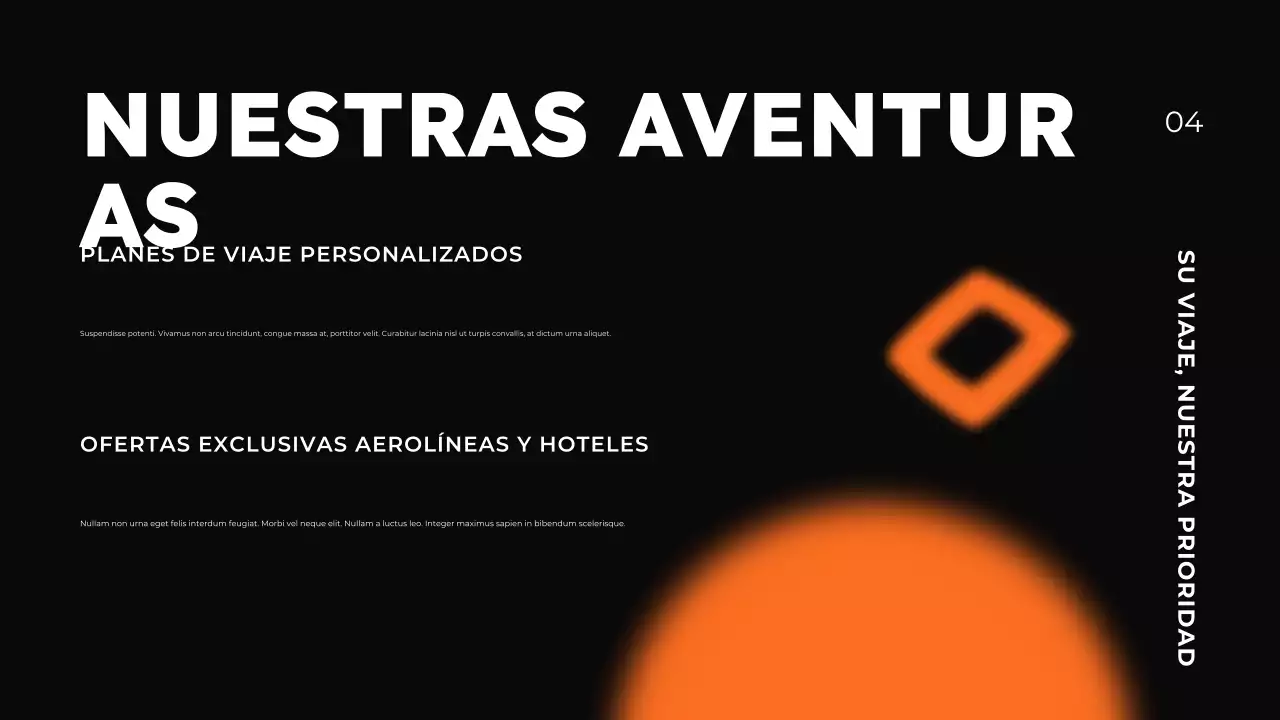 Presentación de la promoción de agencias de viajes