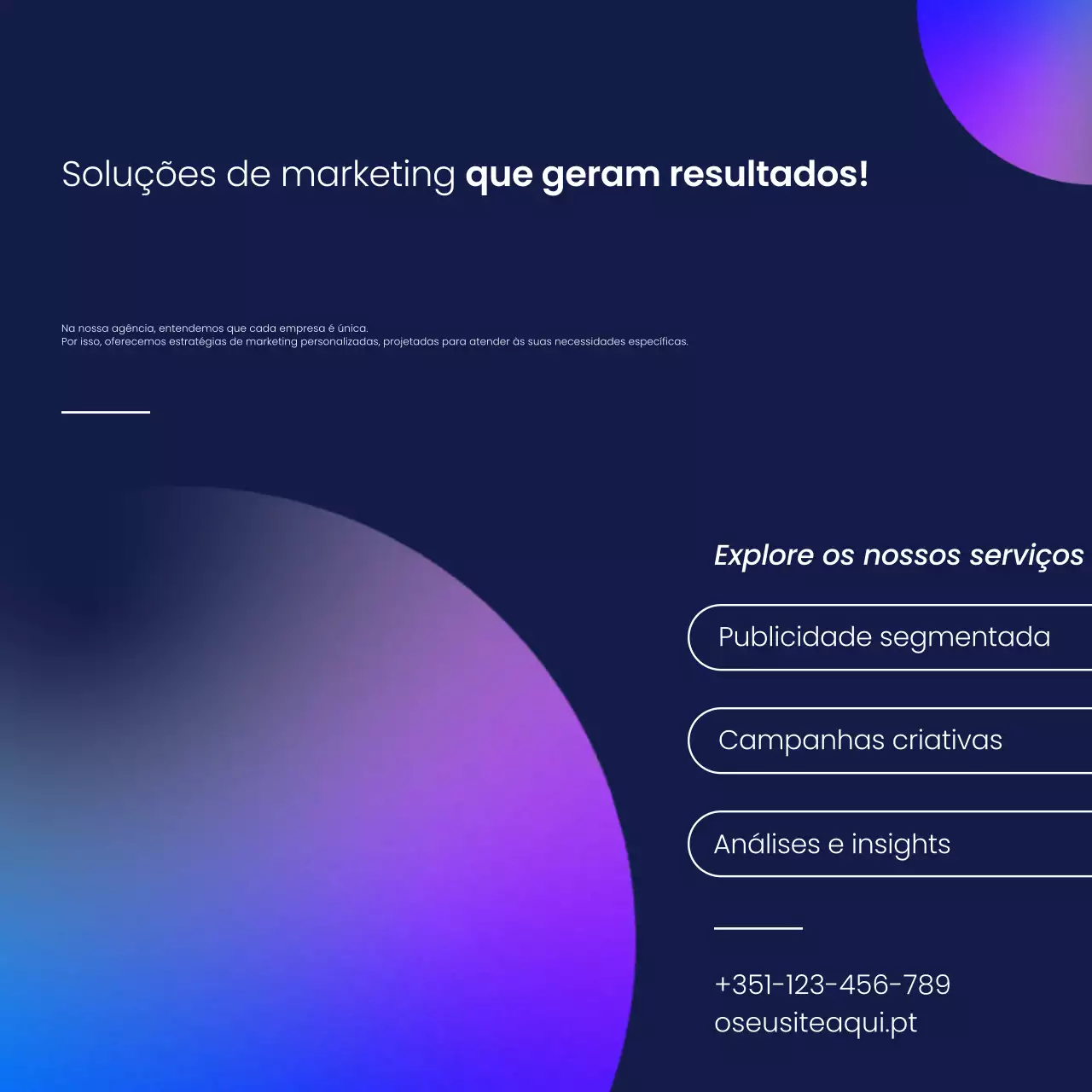 promoção de marketing moderna em gradiente