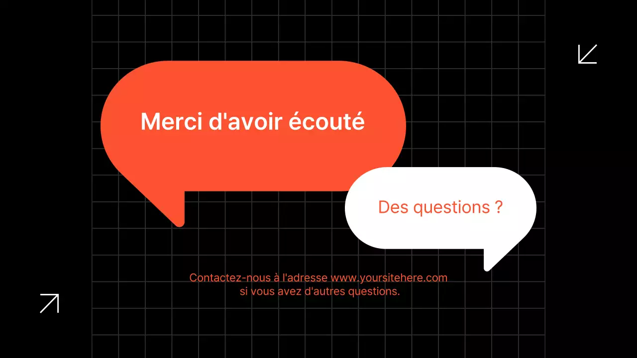 présentation d'entreprise moderne en noir