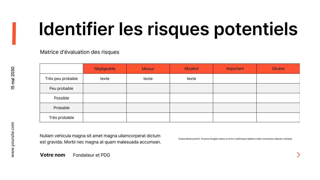 présentation d'entreprise moderne en noir