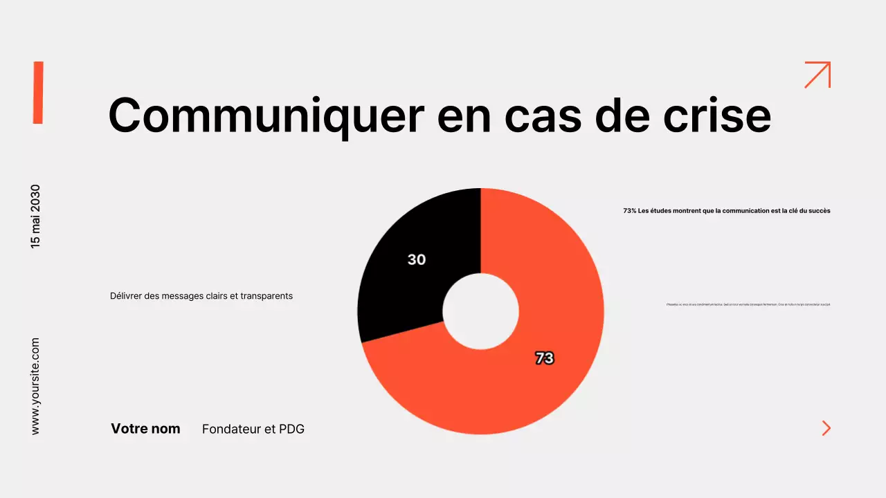 présentation d'entreprise moderne en noir