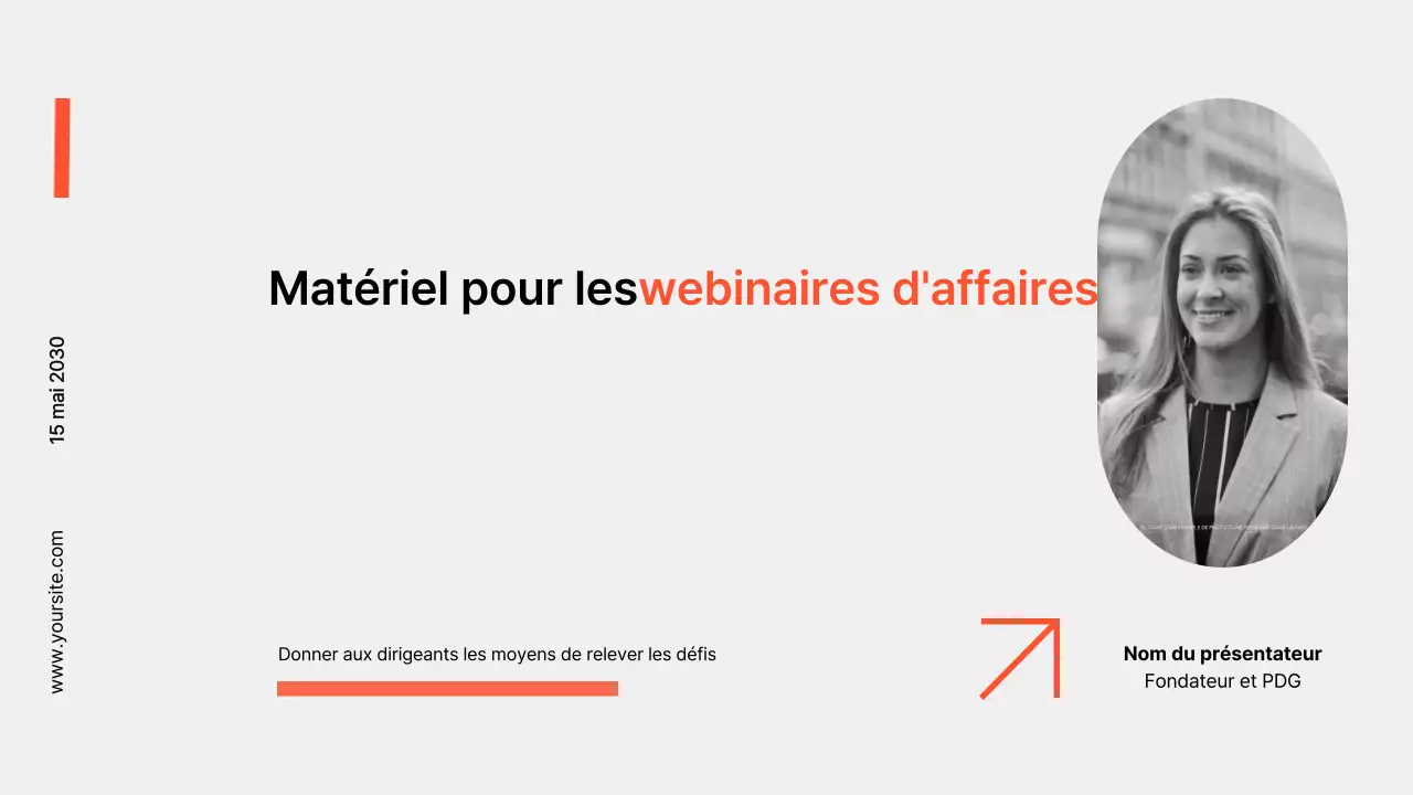 présentation d'entreprise moderne en noir