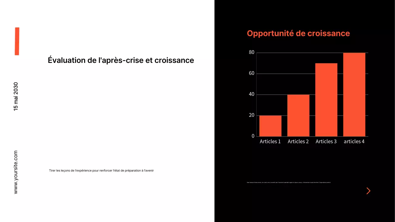 présentation d'entreprise moderne en noir